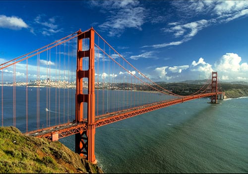 Paseo en bicicleta por el puente Golden Gate