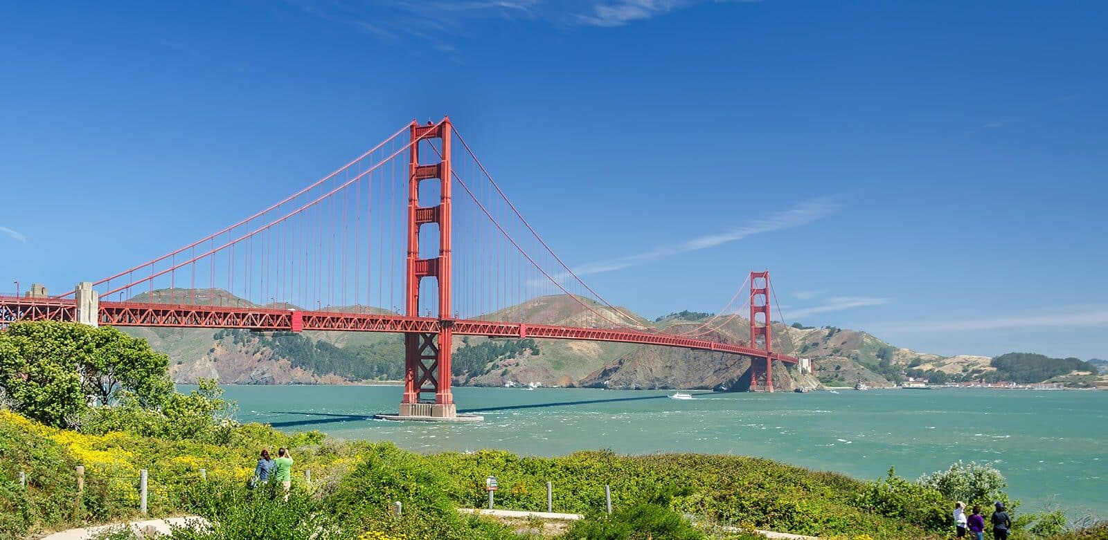 Paseo en bicicleta sobre el puente Golden Gate